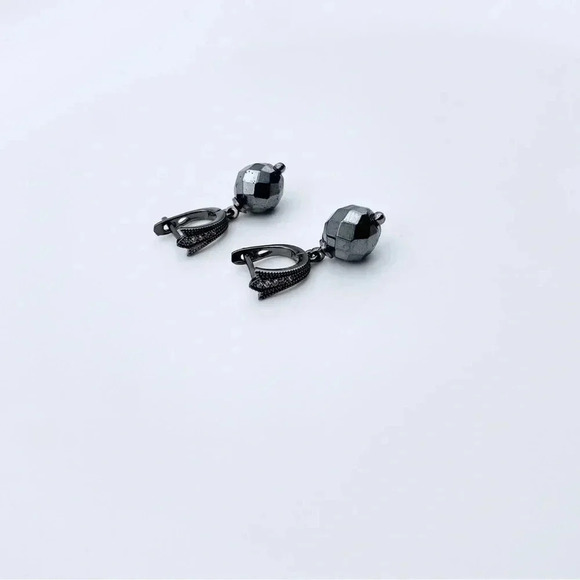 Hoops drop earrings - Picture 2 of 2